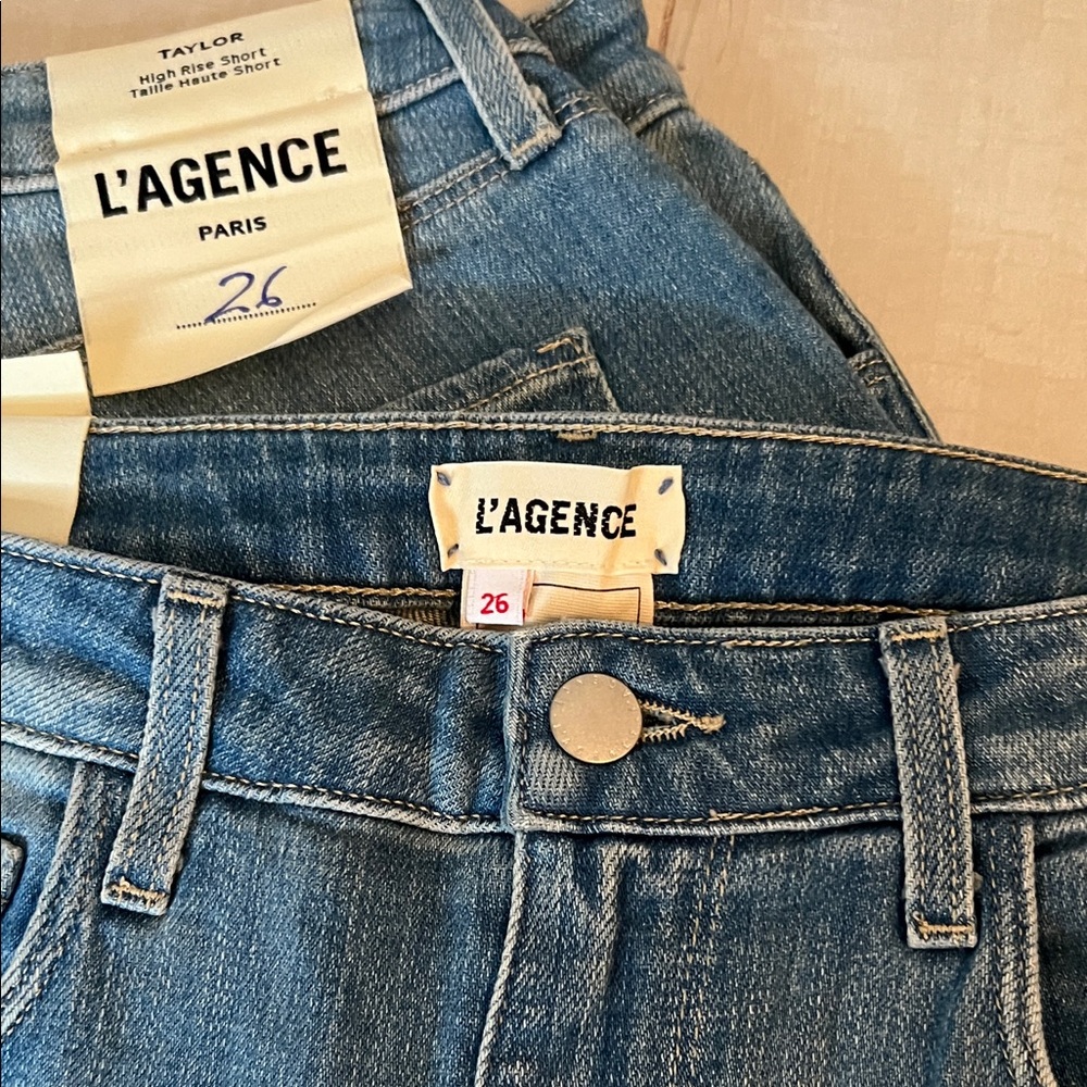 L'AGENCE bundle of denim Bermuda shorts - Picture 3 of 5
